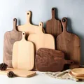 Black Walnut Wood Chopping Board Western Style Pizza Sushi Cutting Board Cheese Steak Tray Board