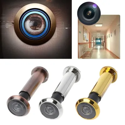 220 Degree Security Peek Peep Hole Wide Viewing Angle Safety Door Eye Viewer with Privacy Cover High