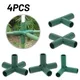 4Pcs/set 16mm Plastic Greenhouse Frame Building Connectors Green Outdoor Garden Structure Pole