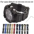 Camouflage Rubber Watch Strap for Casio G-Shock GG-1000 GWG-100 GSG-100 Sport Resin Band Replace