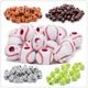 50pc/lot Football Baseball Basketball Tennis Acrylic Beads Sport Ball Spacer Beads Fit For Bracelet