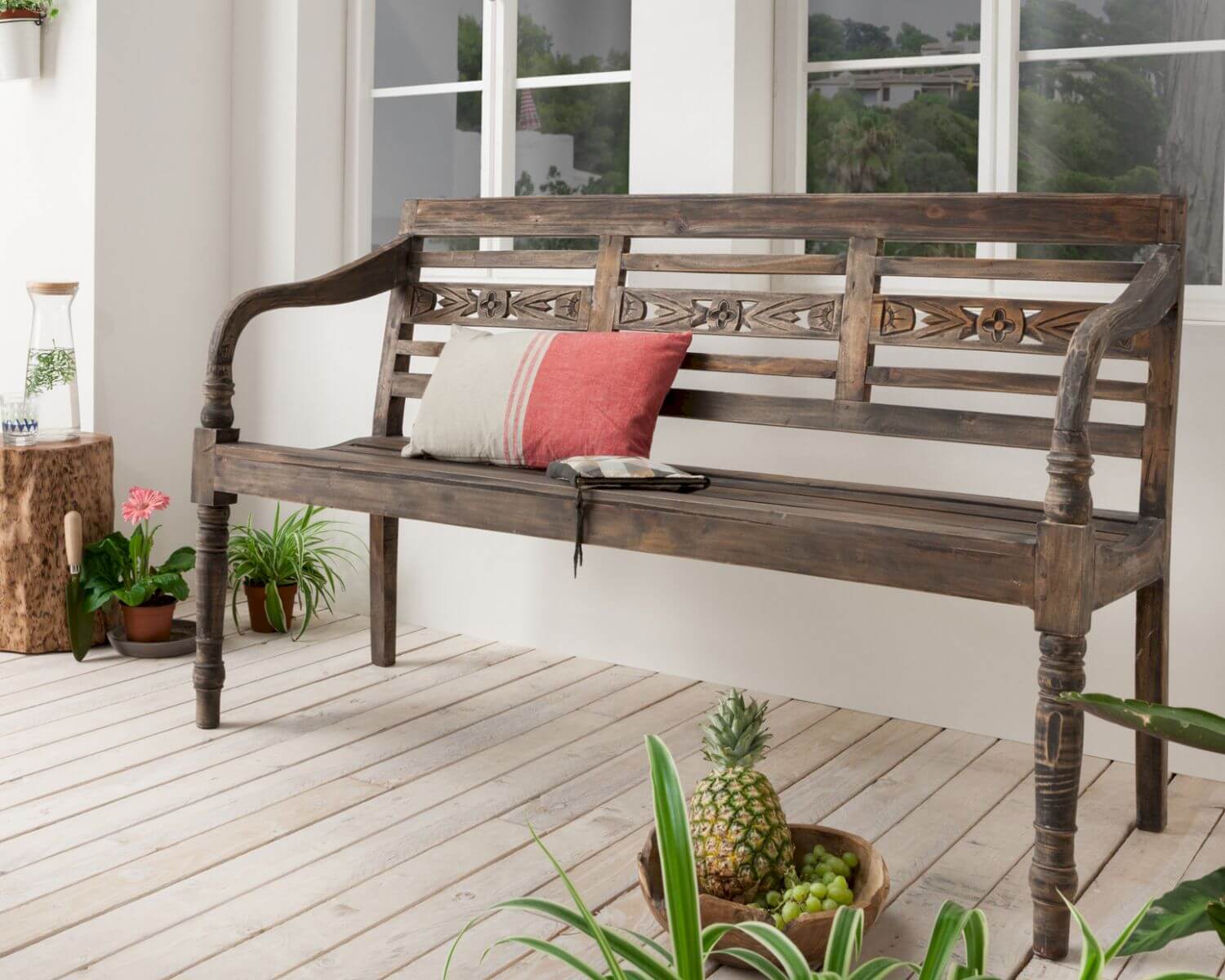 die Faktorei »Vintage« Sitzbank 3-Sitzer Vintage-weiss