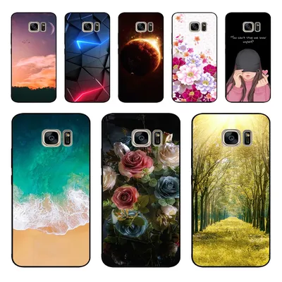 For Samsung Galaxy S6 S7 S 7 Edge Silicone Case Cute Pattern Soft TPU Phone Cover For Samsung Galaxy