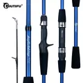 BIUTIFU Baitcasting Spinning Mini Fishing Rod 4/5 Section 1.8/2.1mTravel Carbon Casting Weight