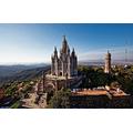 Puzzles For Adults 1000 Pieces Tibidabo Hill, Barcelona, Jesus Church, Gothic Architecture 75 * 50Cm