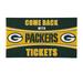 Green Bay Packers 28 in. x 16 in. PVC "Come Back With Tickets" Trapper Door Mat