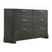 Huron Grey Oak 6-drawer Dresser