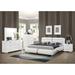 Coaster Furniture Jeremaine White Upholstered Bed
