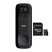 Lorex 2K Battery Video Doorbell with Night Vision (Black) with MicroSD Card