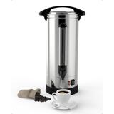 65-Cup Fast Brew Commercial Coffee Urn in Stainless Steel - 10L