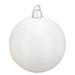 Shiny White Shatterproof Christmas Ball Ornament