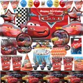 Décorations de fête d'anniversaire Disney Cars pour enfants thème des pluies de dessin animé