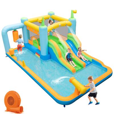 Costway Inflatable Water Slide Giant Kids Bounce House Park Splash - See Details