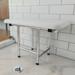 SEACHROME Padded Cushion Folding Wall Mount ADA Compliant Bench Shower Seat with Legs 1S2416PDLEG