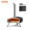 VEVOR Four à Pizza Portable 305 mm Four à Bois et Charbon de Bois Extérieur Portable en INOX et