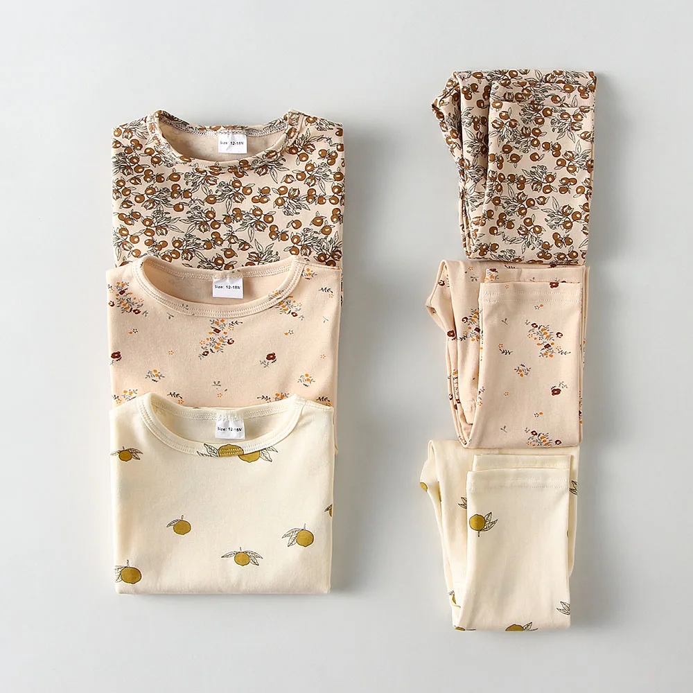 Ensemble de pyjamas à manches longues pour enfants, vêtements de nuit pour enfants, sous-vêtements pour enfants, vêtements de Noël pour bébés filles et garçons