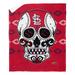 MLB Candy Skull St. Louis Cardinals Silk Touch Sherpa Throw