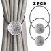 2 pcs Vintage Magnetic Curtain Tieback Round Curtain Drapery Holdback Retro Window Curtain Decorative Buckle Holder for Home Office Cafe Balcony