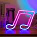 Neon Sign LED Neon Signs for Bedroom Wall Decor Neon Lights Signs Battery Operated or USB Powered Lamp Decorations for Home Decor Birthday Gift Music