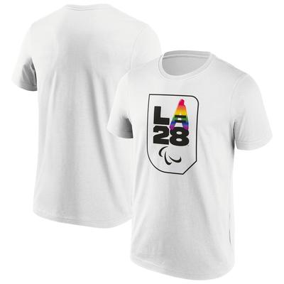 LA 2028 Pride 28 Paralympics Grafik-T-Shirt – Weiß Image