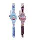 Lexibook - Disney Frozen - Walkie-Talkies Uhr, 2 Stück, Reichweite bis zu 200m, Taschenlampe, Kompass, wiederaufladbar, Blau/lila - DMWTW1FZ