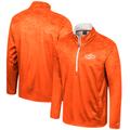 Men's Colosseum Orange Oklahoma State Cowboys The Machine Half-Zip Jacket