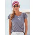 T-Shirt ELBSAND "Ranva" Gr. L (40), blau (blau meliert) Damen Shirts Jersey Bestseller