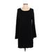 Equipment Casual Dress - Sweater Dress: Black Dresses - Women's Size X-Small