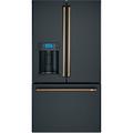 Café 36" French-Door 22.1 cu. ft. Smart Refrigerator w/ Hot Water Dispenser in Black | Wayfair CYE22TP3MD1_CXLB3H3PMBT