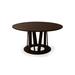 Maria Yee Dune 60" Solid Wood Pedestal Dining Table Wood in Black | 30 H x 60 W x 60 D in | Wayfair 229-109914F64