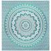 Bungalow Rose Cotton Ombre Bohemian Tapestry Cotton in Green | 90 H x 84 W in | Wayfair B6C76008B6C1405EAAABFCC44127D76D