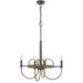 Gracie Oaks Virtus 4 - Light Dimmable Classic/Traditional Chandelier Metal in Yellow | 29 H x 24 W x 24 D in | Wayfair