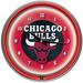 Trademark Global 14.5" NBA Double Ring Neon Wall Clock Plastic in Red | Wayfair NBA1400-CB