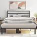 Latitude Run® Contemporary Style Metal Bed Frame Metal in Gray | 36.6 H x 61.42 W x 84.05 D in | Wayfair FC43DA4F19FE49428227B996D5D64A21