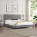 Red Barrel Studio® Ashling Bed Wood & /Upholstered/Linen in Gray | 46 H x 80 W x 87 D in | Wayfair 0C1CCFA531BF44989EA6E974CACE7764