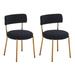 Mercer41 Nagib Dining Chair Upholstered/Metal in Yellow/Black | 30.71 H x 17.53 W x 20.87 D in | Wayfair 29246DC9217E434EBB5672258216D0FB