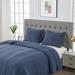 Joss & Main Grimshaw Quilt Set Polyester/Polyfill/Cotton in Blue/Navy | King Quilt + 2 King Shams | Wayfair FB00C030BA294C858FECE92F84E8B18D