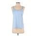 Forever 21 Active Tank Top: Blue Activewear - Women's Size X-Small