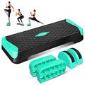 Yes4All Multifunktionaler Aerobic-Stepper, extra halbrunde Beine, 10,2 cm, verstellbare Stufen-Aerobic-Plattform für Workout, Schritt- und Balance-Übungen