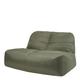 Pouf canapé pour usage intérieur et extérieur vert olive