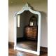 Tall Large Leaner Freestanding Full Length Shabby Chic French Ornate Arch Arched Period Matte Pure White Dress Wall Mirror 7 ft