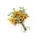 Abaodam Wedding Decors 1pc Wedding Bride Holding Bouquet Artificial Flower Sunflower Bride Bouquet Bride Holding Flower Wedding Bouquet Rose Bouquet for Wedding Decorate Pure Brass Bowl