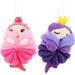 2pcs Bath Ball Kids Bath Sponge Cleaning Scrubber Bath Scrubber for Body Toddler Body Scrubber Kid Exfoliating Sponge Cleaning Loofah Shower Scrubber for Body Cleaning Supplies