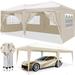 10 x 20 ft Multi-Functional Canopy with Waterproof Oxford, 6 Walls, Carry Bag
