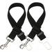 Elisel 2 Packs Adjustable Length Pet Dog Cat car seat Belt Pet seat Belt Pet Accessories for Dogs Cats and Pets (Black)