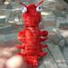 Mairbeon Dog Costume Lobster Shape Holiday Dress Up Funny Style Halloween Pet Two-legged Coat for Puppy