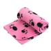 Home Decor Skin Comfortable Soft Pet Products Red Blanket Rose Printing Friendly Home Textiles Hot Pink