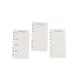 3 Sets 6-Hole Loose-leaf Filler Papers Assorted Replacement Spiral Notebook Paper (A5)