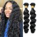 Wig Hair Bundles Brazilian Hair Weave Bundles Natural Black Color Wavy Hair