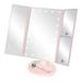 Makeup Mirror with Lights 22 Led Vanity Mirror with 2X/3X Magnification Touch Screen Portable Lighted Makeup Mirror 180 Degree Rotation